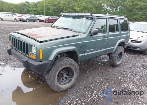 2000 Jeep Cherokee Sport z USA, uszkodzony, nr VIN 1J4FF48S8YL242593